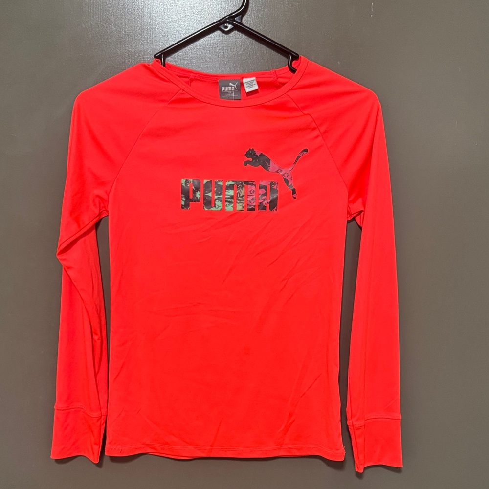 Puma Coral Long Sleeve Kids Tee